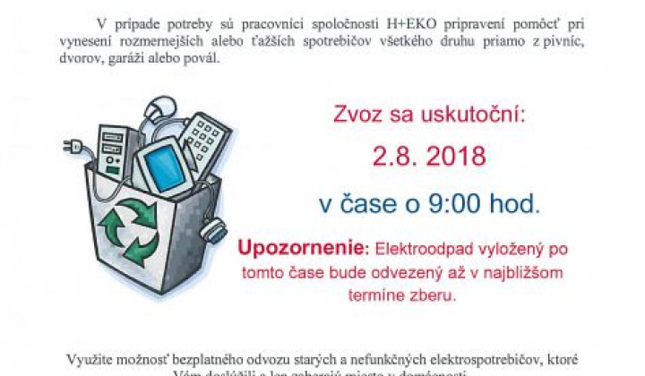 1. fotografia fotogalérie Zber elektroodpadu - foto
