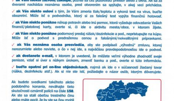 1. fotografia fotogalérie Informačný leták pre seniorov - Seniori, sme tu pre Vás! - foto
