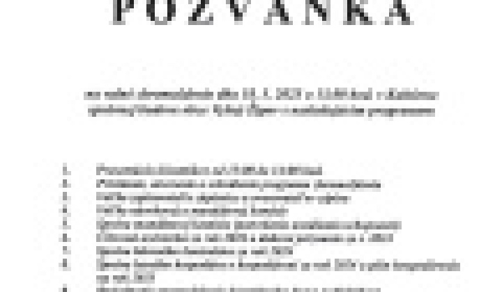 1. fotografia fotogalérie Pozvánka na VZ  Urbárskej spoločnosti - foto