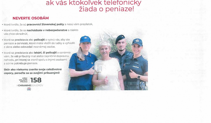 Fotka - Podvody na senioroch 