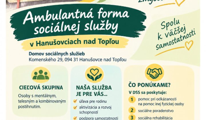 Fotka - Ambulantná forma sociálnej služby V Hanušovciach n/T