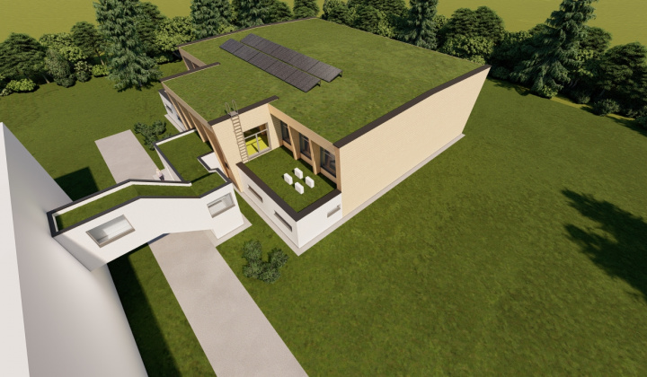 Fotka - Navrhovaný projekt telocvične v obci Vyšný Žipov predstavuje vizuálnu štúdiu